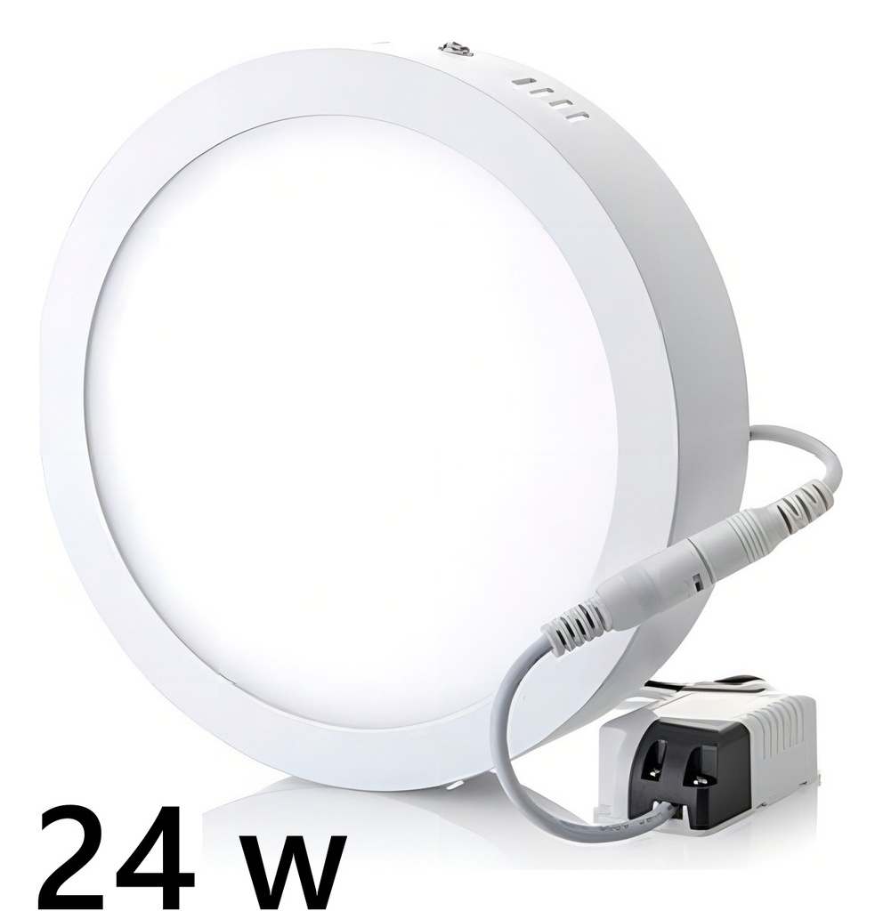 [PL24WLBLANCA] Lampara Plafon Led Sobrepuesto Redondo ( 24 w ) (Blanco)