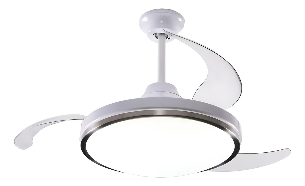 [VENTIL01] Ventilador De Techo Retractil Luz Led